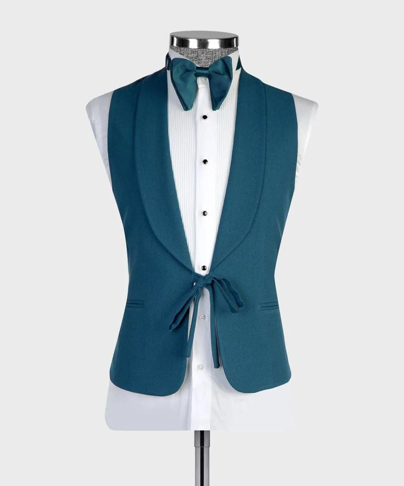 Teal Three-Piece Tuxedo