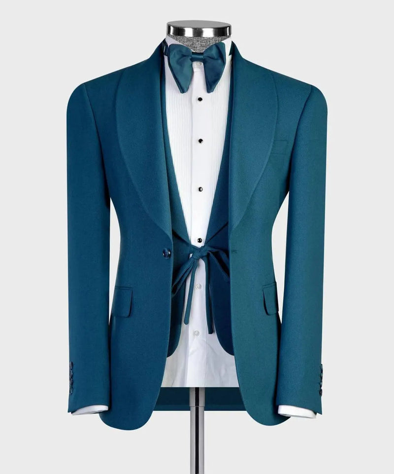 Teal Three-Piece Tuxedo