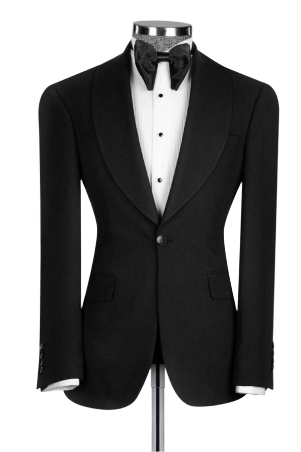 Deluxe Black Three-Piece Tuxedo
