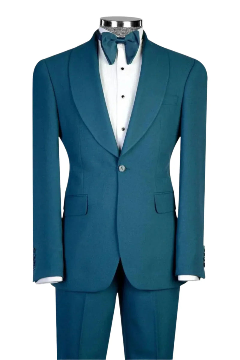 Teal Three-Piece Tuxedo