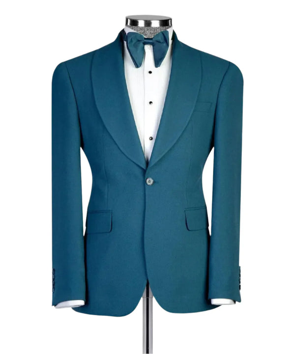 Teal Three-Piece Tuxedo
