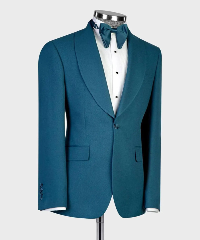Teal Three-Piece Tuxedo