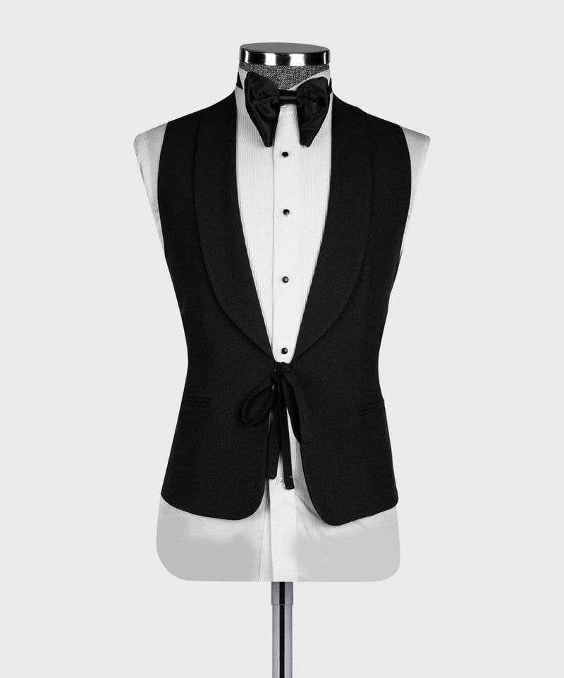 Deluxe Black Three-Piece Tuxedo