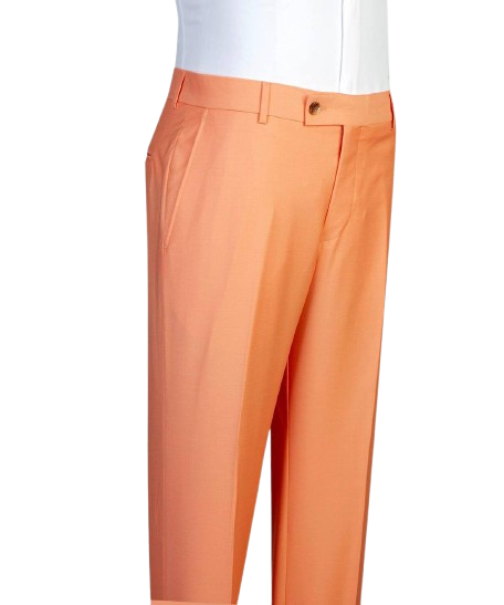 Peach Orange Double-Breasted Suit