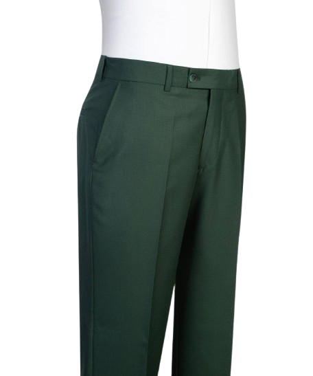 Forest Green Double-Breasted Suit
