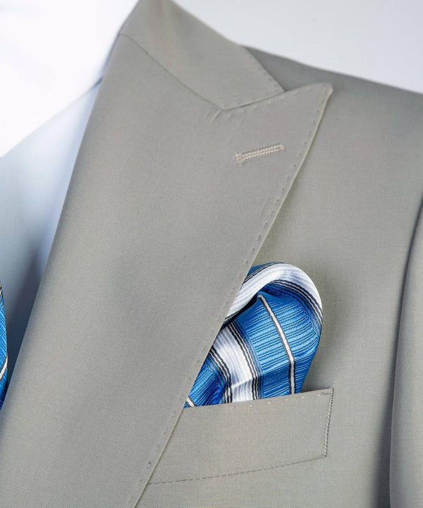 Modern Taupe Three-Piece Suit