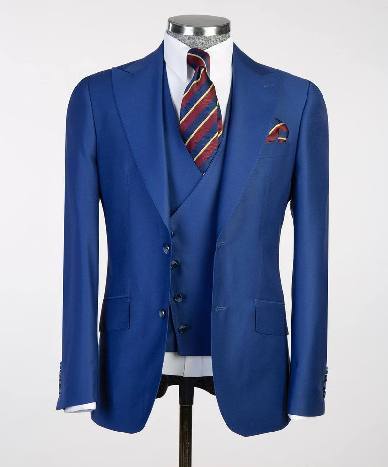 Royal Blue Three-Piece Suit