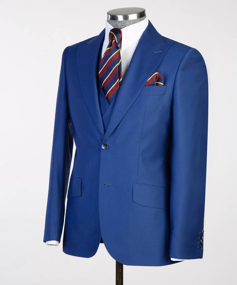 Royal Blue Three-Piece Suit