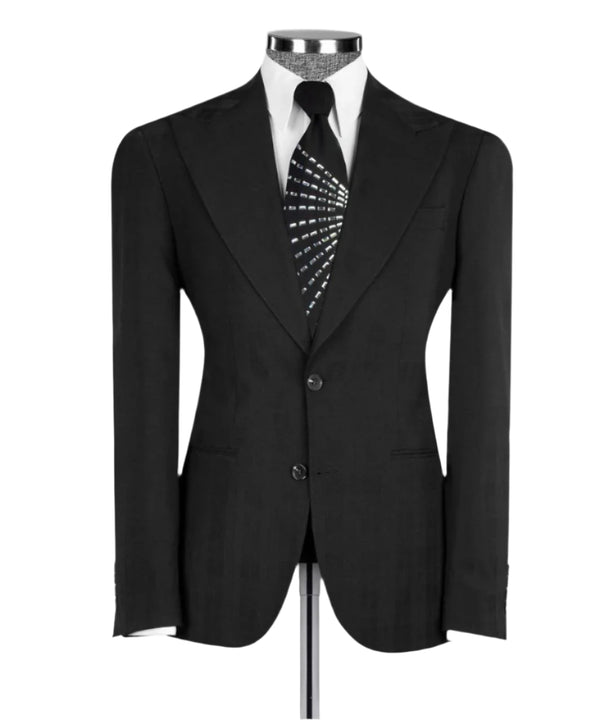 Luxury Black Three-Piece Suit