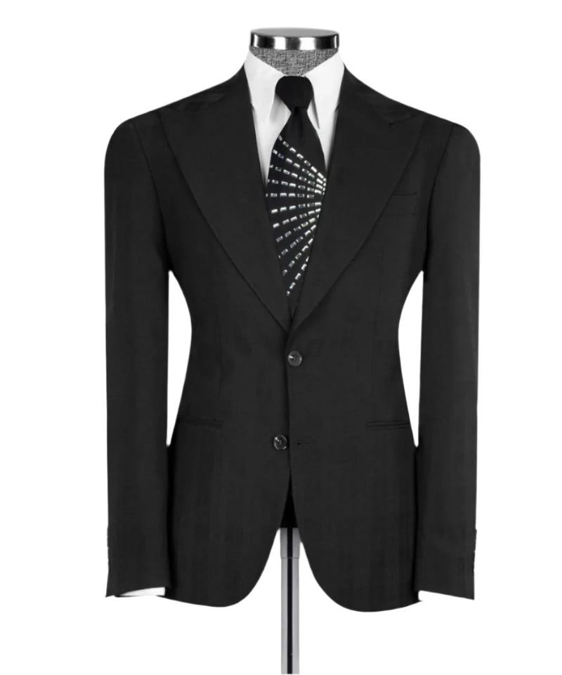 Luxury Black Three-Piece Suit