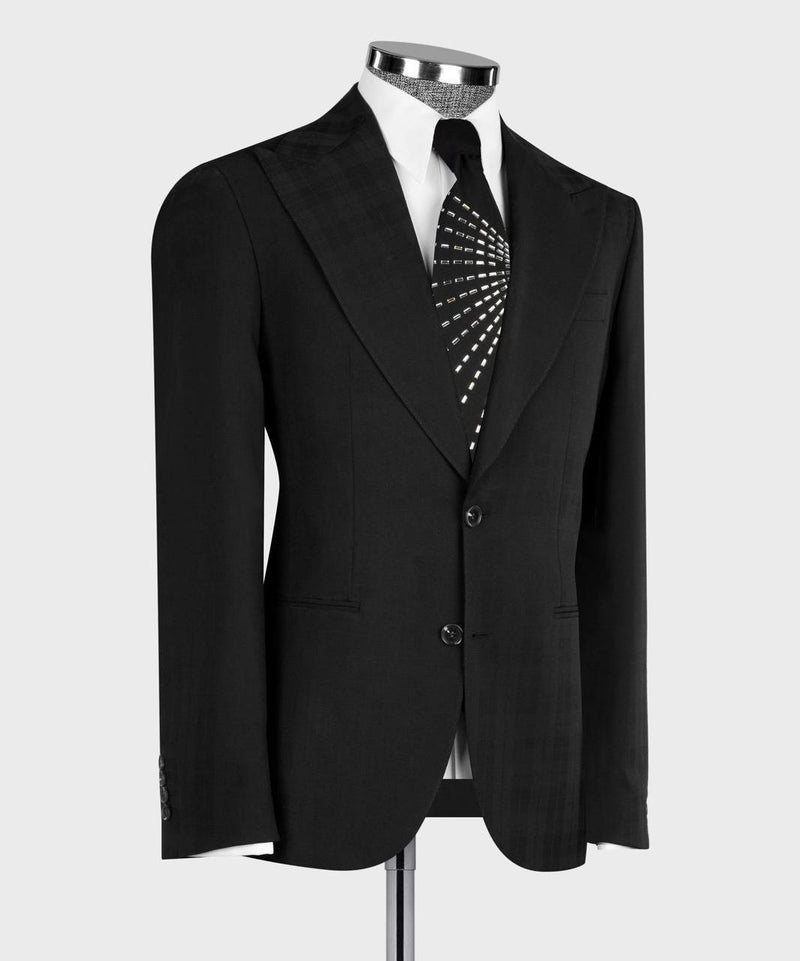 Luxury Black Three-Piece Suit