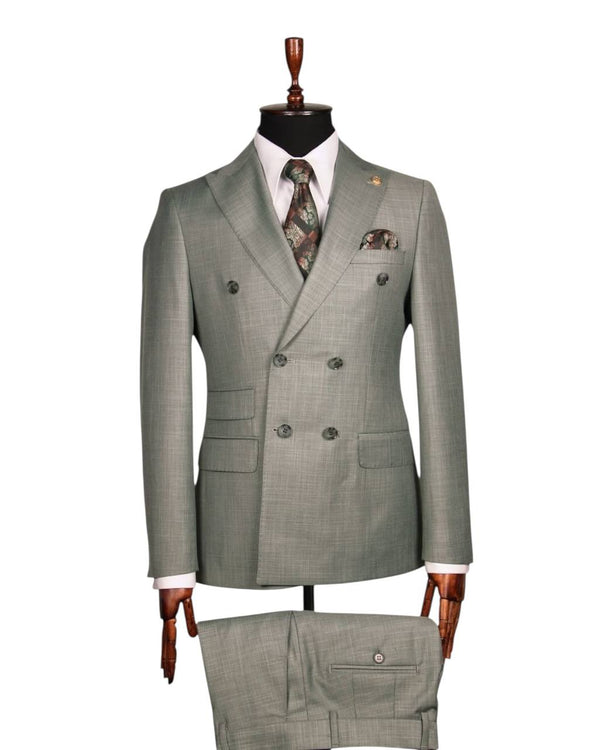 Heritage Sage Green Double-Breasted Suit