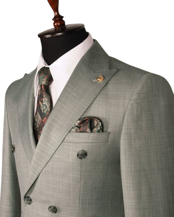 Heritage Sage Green Double-Breasted Suit