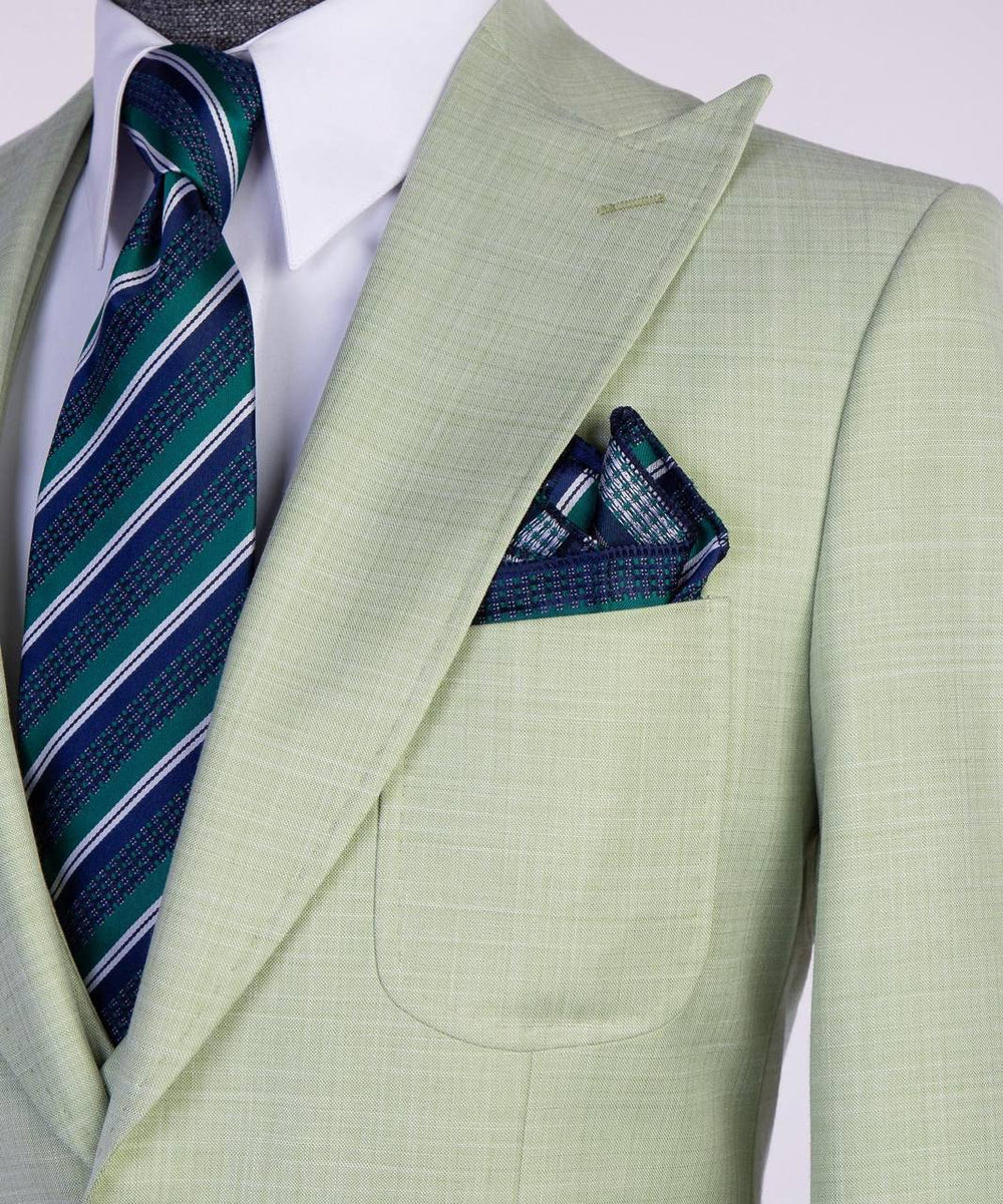 Mint Green Three-Piece Suit – Jovari