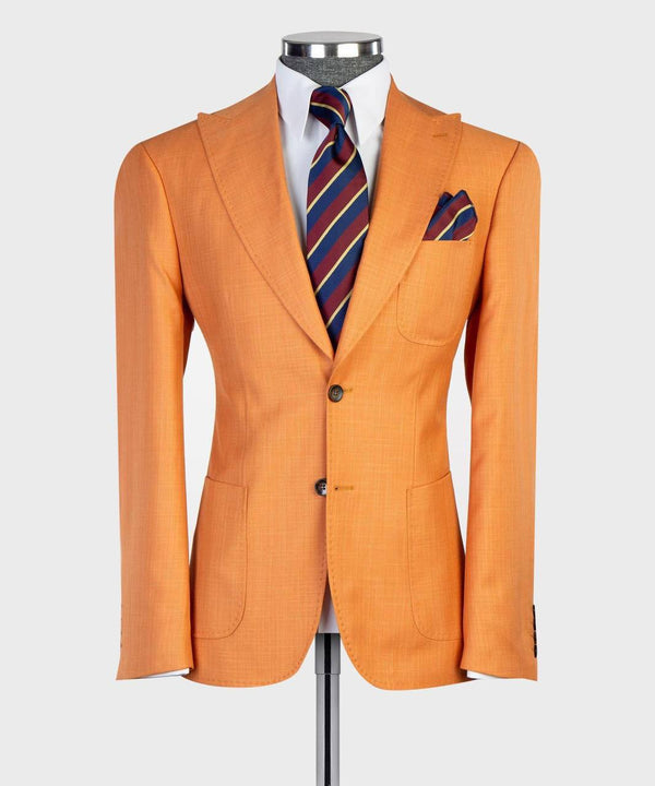 Men's Three-Piece Orange Suit