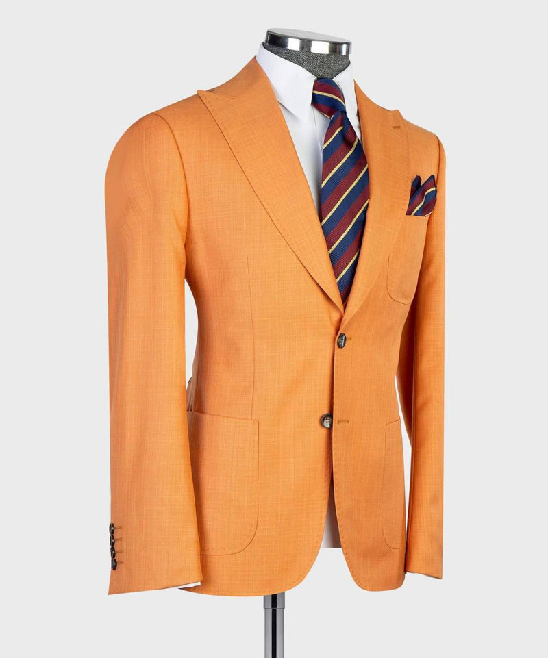 Men's Three-Piece Orange Suit