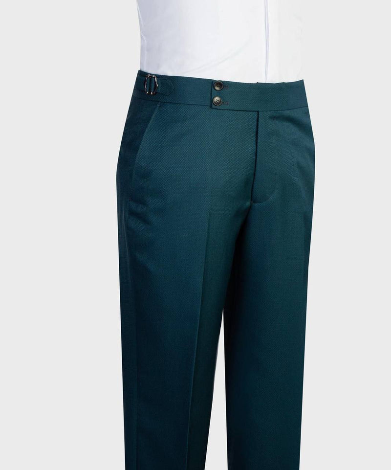 Teal Three-Piece Slim Fit Suit
