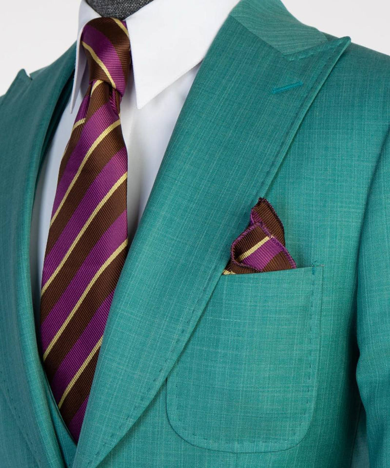 Turquoise Three-Piece Suit