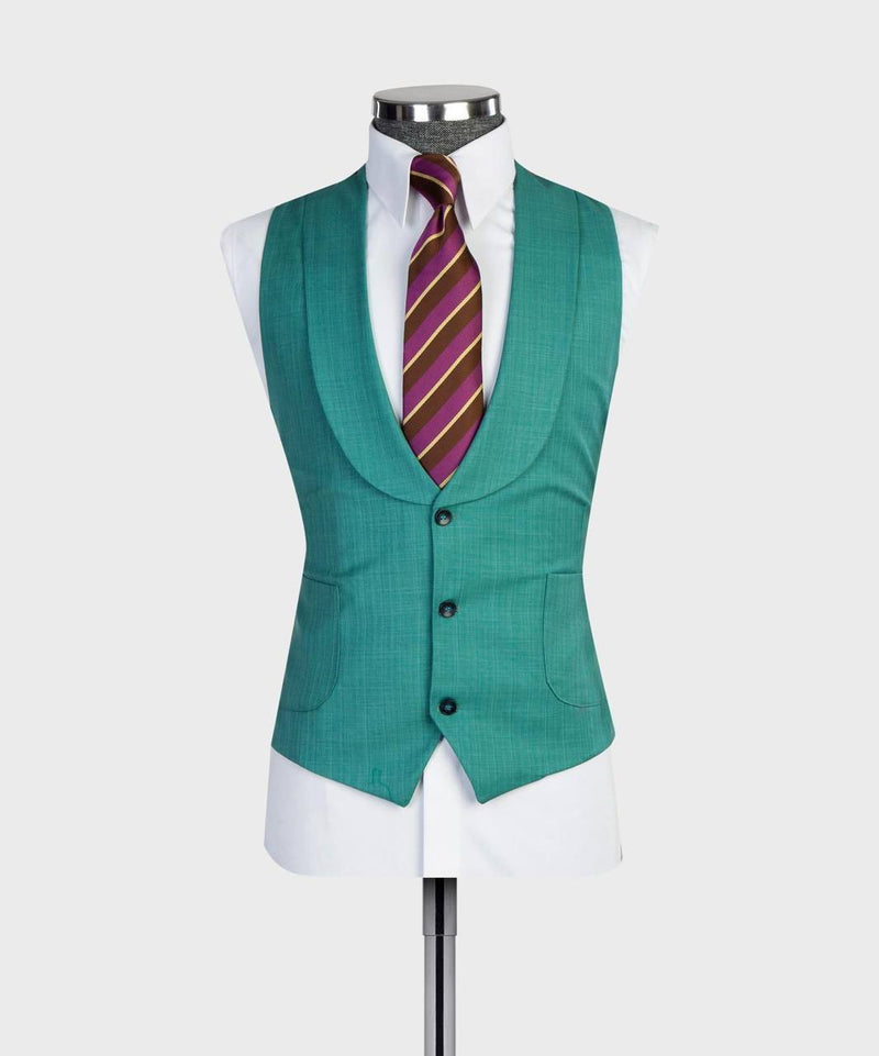 Turquoise Three-Piece Suit