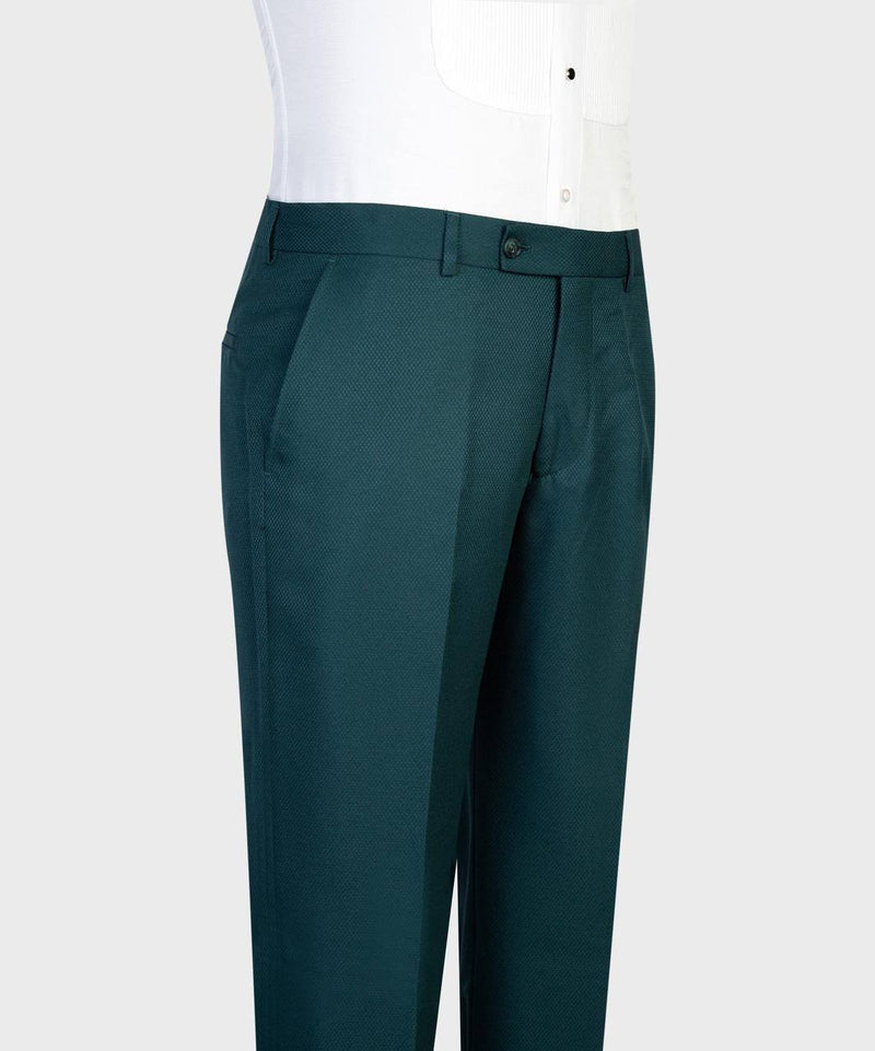 Emerald Green Double-Breasted Tuxedo with Black Satin Shawl Lapels