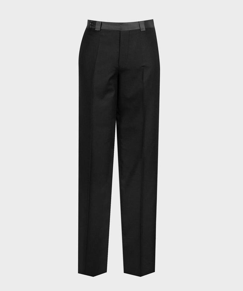 Timeless Black Double-Breasted Tuxedo with Satin Shawl Lapels